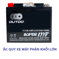 Ắc Quy Xe Máy Phân Khối Lớn OUTDO YT12B-4 MF 12V 10Ah